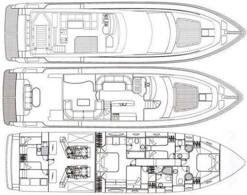Яхта LEGEND, 21 m Аренда моторной яхты - фото 30 из 35